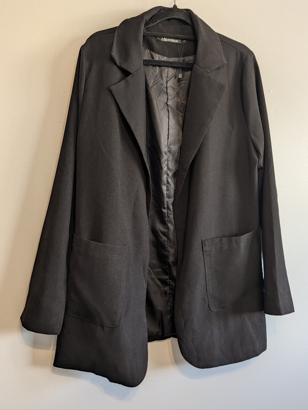NWOT Black Women’s Blazer Jacket - Casual Open Front L
